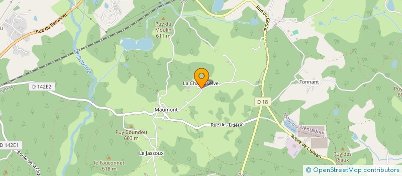 localisation de l'entreprise GROUPEMENT FORESTIER DE MESTRE  ROSIERS-D EGLETONS