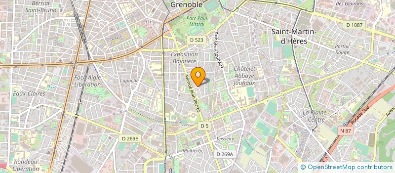 localisation de l'entreprise GROUPEMENT FORESTIER DE MEZERAY  GRENOBLE