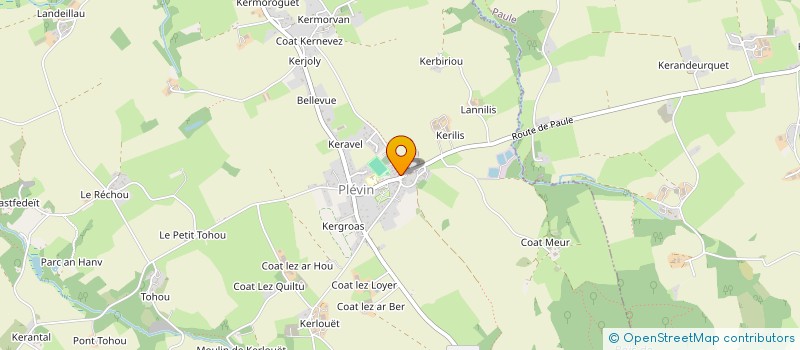 localisation de l'entreprise GROUPEMENT FORESTIER DE MINEZ GLEGUERIC à PLEVIN
