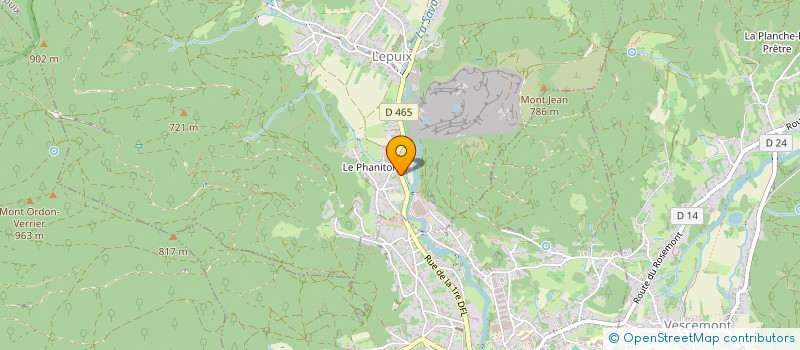 localisation de l'entreprise GROUPEMENT FORESTIER DE MONDRAGON à LEPUIX