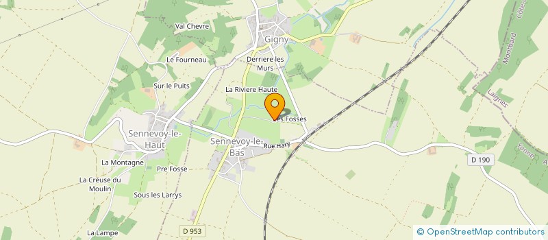 localisation de l'entreprise GROUPEMENT FORESTIER DE MONFORT  SENNEVOY-LE-BAS