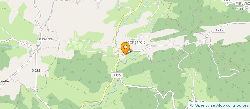 localisation de l'entreprise GROUPEMENT FORESTIER DE MONNEREAU à MONTARDIT