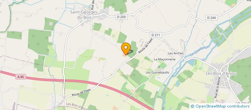 localisation de l'entreprise GROUPEMENT FORESTIER DE MONTCINEYRE ET DE CESSAIRE  LES BOIS D'ANJOU