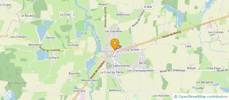 localisation de l'entreprise GROUPEMENT FORESTIER DE MONTEDON  NEUVILLE-LES-DAMES