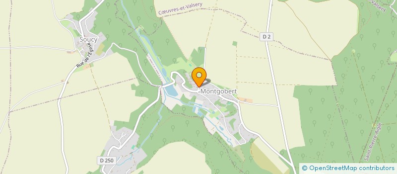 localisation de l'entreprise GROUPEMENT FORESTIER DE MONTGOBERT  MONTGOBERT