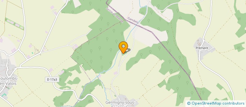 localisation de l'entreprise GROUPEMENT FORESTIER DE MONTIGNY à COULOMBS-EN-VALOIS
