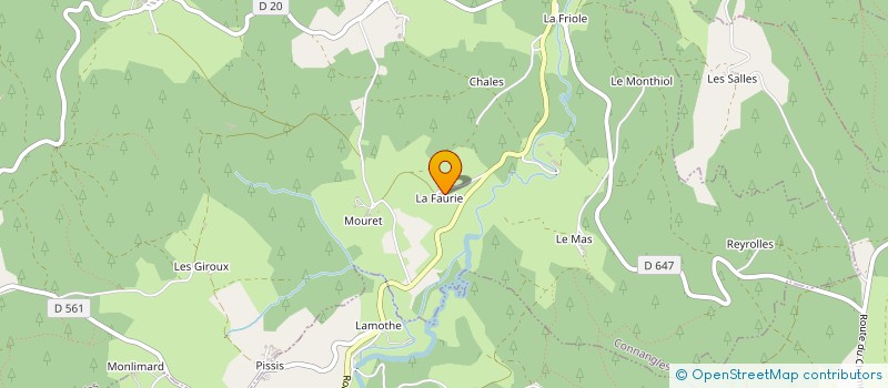 localisation de l'entreprise GROUPEMENT FORESTIER DE MOZIN  LA CHAPELLE-GENESTE