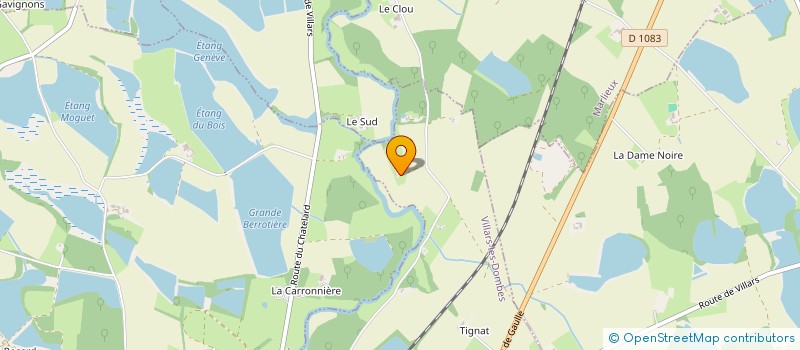 localisation de l'entreprise GROUPEMENT FORESTIER DE NEUFONTAINES  AMBERIEUX-EN-DOMBES