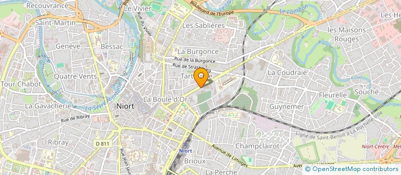 localisation de l'entreprise GROUPEMENT FORESTIER DE NONEIX  NIORT