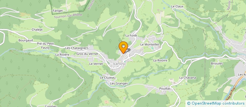 localisation de l'entreprise GROUPEMENT FORESTIER DE PAUCHON  VANOSC