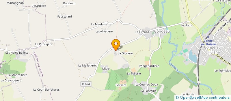localisation de l'entreprise GROUPEMENT FORESTIER DE PIED FONTAINE à SABLONS-SUR-HUISNE