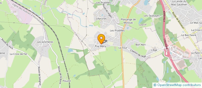 localisation de l'entreprise GROUPEMENT FORESTIER DE PIERRE BLANCHE  LE VIGEN