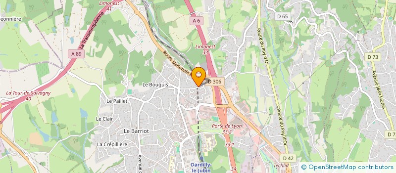 localisation de l'entreprise GROUPEMENT FORESTIER DE PIERRE FOLLE  DARDILLY