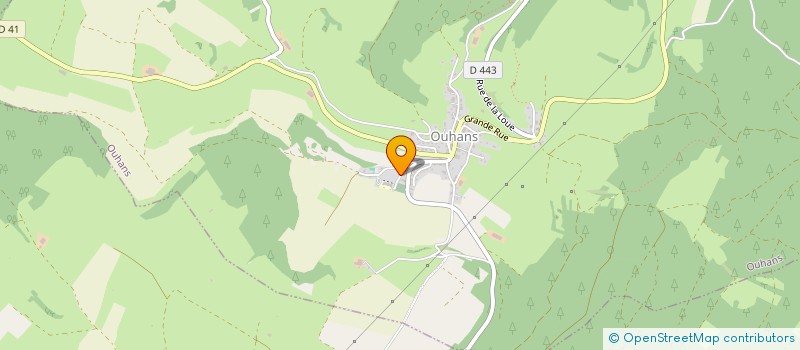 localisation de l'entreprise GROUPEMENT FORESTIER DE PRES BAS EGILLE  OUHANS