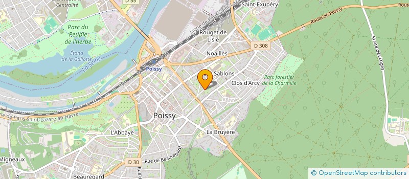 localisation de l'entreprise GROUPEMENT FORESTIER DE PUY LA ROCHE à POISSY