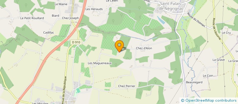 localisation de l'entreprise GROUPEMENT FORESTIER DE PUYTOMAS  SAINT-PALAIS-DE-NEGRIGNAC