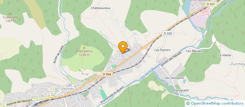 localisation de l'entreprise GROUPEMENT FORESTIER DE QUINT  LA ROCHE DES ARNAUDS