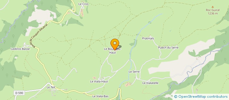 localisation de l'entreprise GROUPEMENT FORESTIER DE REGAUSSOU  SAINT-CHELY-D AUBRAC