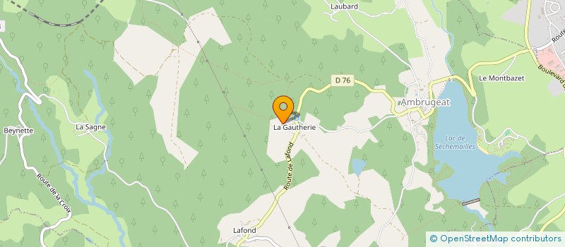localisation de l'entreprise GROUPEMENT FORESTIER DE RIO BESSET à MEYMAC