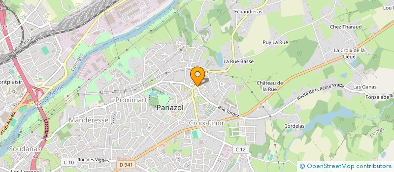 localisation de l'entreprise GROUPEMENT FORESTIER DE RIOUBLANC à PANAZOL