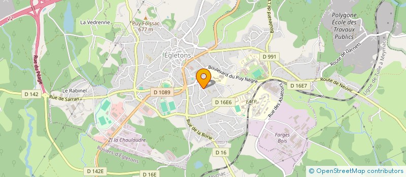 localisation de l'entreprise GROUPEMENT FORESTIER DE ROBERT à EGLETONS