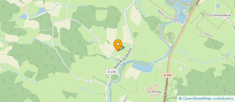 localisation de l'entreprise GROUPEMENT FORESTIER DE ROCHE  RIGNY-SUR-ARROUX