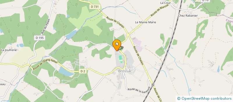 localisation de l'entreprise GROUPEMENT FORESTIER DE RODE ET RAMARD à CHILLAC