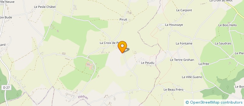 localisation de l'entreprise GROUPEMENT FORESTIER DE ROZ BRAS  PLEDRAN