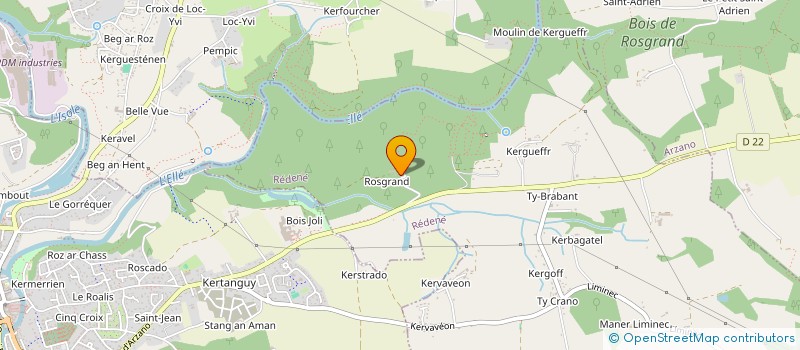 localisation de l'entreprise GROUPEMENT FORESTIER DE ROZANGRANT  REDENE