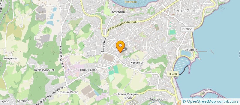 localisation de l'entreprise GROUPEMENT FORESTIER DE RUMANION  PERROS-GUIREC