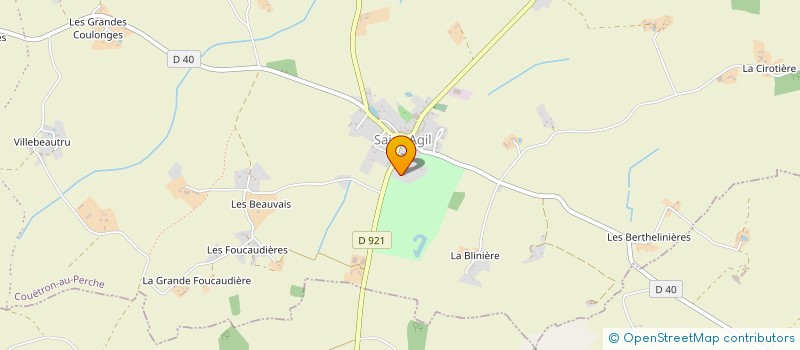 localisation de l'entreprise GROUPEMENT FORESTIER DE SAINT AGIL  COUETRON-AU-PERCHE