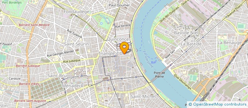 localisation de l'entreprise GROUPEMENT FORESTIER DE SAINT CLAUDE à BORDEAUX