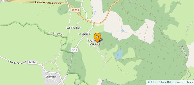 localisation de l'entreprise GROUPEMENT FORESTIER DE SAULIERES à SAINT-PEREUSE