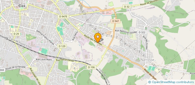 localisation de l'entreprise GROUPEMENT FORESTIER DE SENAC  NARROSSE