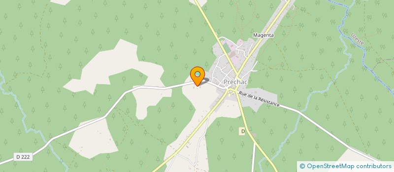 localisation de l'entreprise GROUPEMENT FORESTIER DE SOUIS  PRECHAC