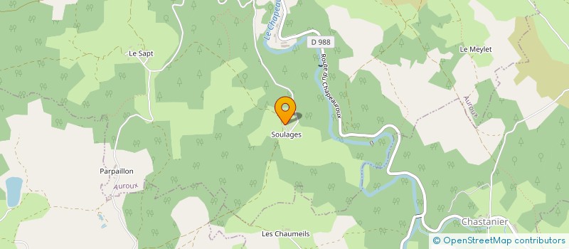 localisation de l'entreprise GROUPEMENT FORESTIER DE SOULAGES  AUROUX