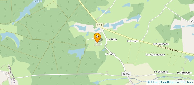 localisation de l'entreprise GROUPEMENT FORESTIER DE ST AUGUSTIN  CHATEAU-SUR-ALLIER