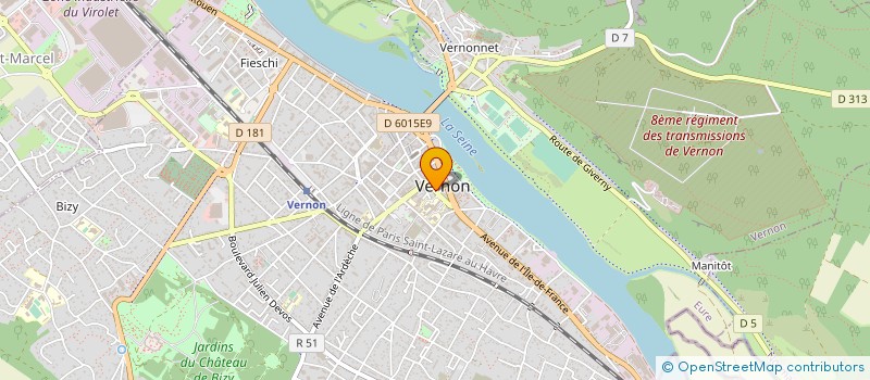 localisation de l'entreprise GROUPEMENT FORESTIER DE ST MARTIN  VERNON