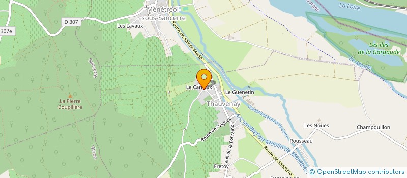 localisation de l'entreprise GROUPEMENT FORESTIER DE THAUVENAY  THAUVENAY