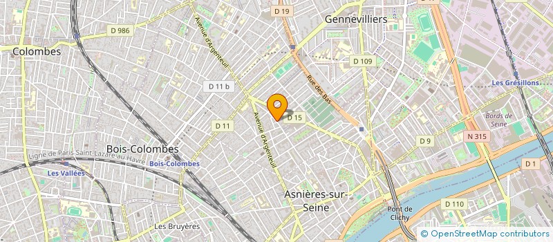 localisation de l'entreprise GROUPEMENT FORESTIER DE THEOLY à ASNIERES-SUR-SEINE