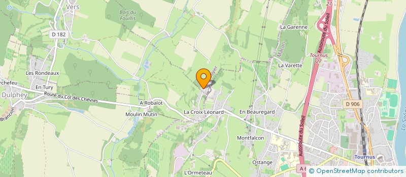 localisation de l'entreprise GROUPEMENT FORESTIER DE VALEOU  TOURNUS