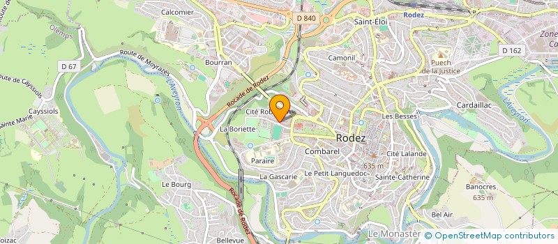 localisation de l'entreprise GROUPEMENT FORESTIER DE VAREILLES  RODEZ