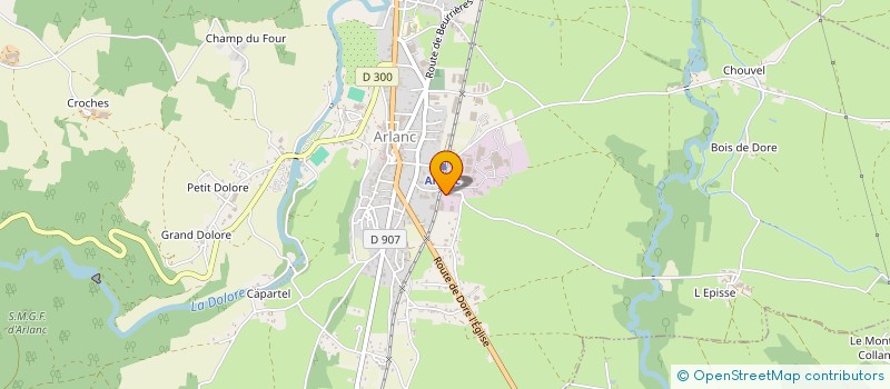 localisation de l'entreprise GROUPEMENT FORESTIER DE VAUREIL  ARLANC