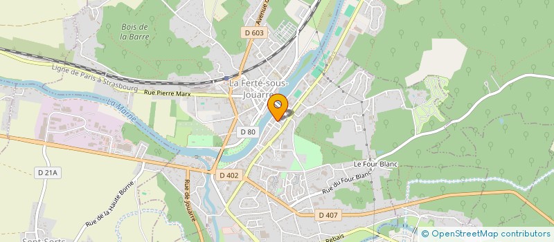 localisation de l'entreprise GROUPEMENT FORESTIER DE VERMONDANS à LA FERTE-SOUS-JOUARRE