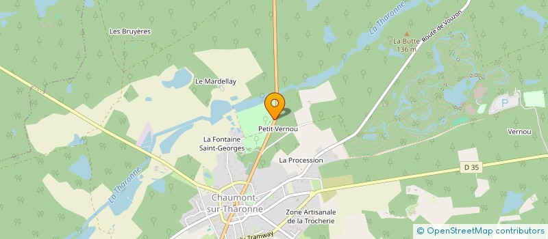 localisation de l'entreprise GROUPEMENT FORESTIER DE VERNOU à CHAUMONT-SUR-THARONNE