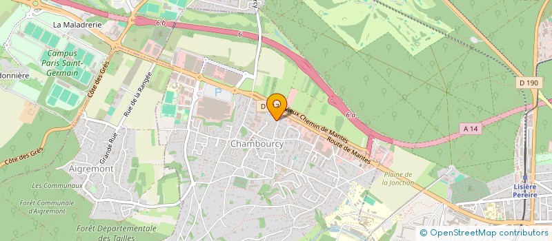 localisation de l'entreprise GROUPEMENT FORESTIER DE VIGNERON  CHAMBOURCY