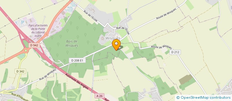 localisation de l'entreprise GROUPEMENT FORESTIER DE WISQUES  WISQUES