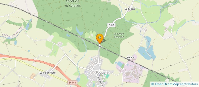 localisation de l'entreprise GROUPEMENT FORESTIER DEBIEN  FOUGERE