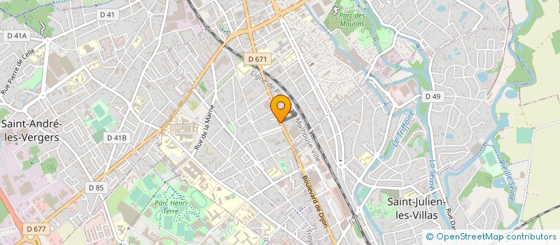 localisation de l'entreprise GROUPEMENT FORESTIER DECO  TROYES