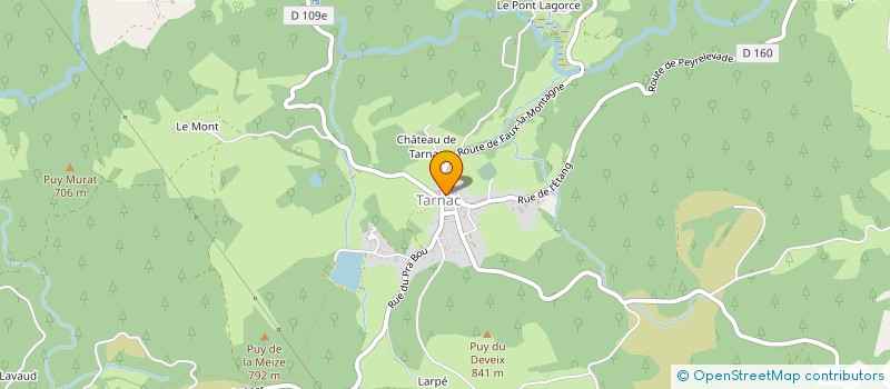 localisation de l'entreprise GROUPEMENT FORESTIER DEDALE  TARNAC